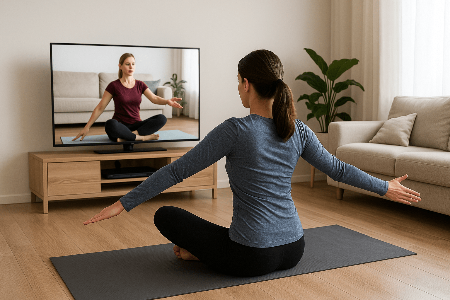 ورزش پیلاتس در خانه